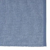 Design Imports Stonewash Blue/White 2-Tone Ribbed 6-pc. Placemat