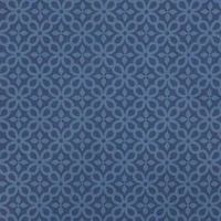 Design Imports French Blue Tonal Lattice Print Outdoor 6-pc. Placemat