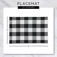 Design Imports Storm Blue Eco-Friendly Chambray Fine Ribbed 6-pc. Placemat
