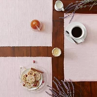 Design Imports Pale Mauve Eco-Friendly Chambray Fine Ribbed 6-pc. Placemat