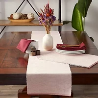 Design Imports Pale Mauve Eco-Friendly Chambray Fine Ribbed 6-pc. Placemat