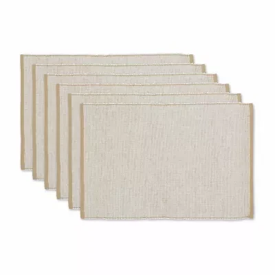 Design Imports Stone Eco-Friendly Chambray Fine Ribbed 6-pc. Placemat