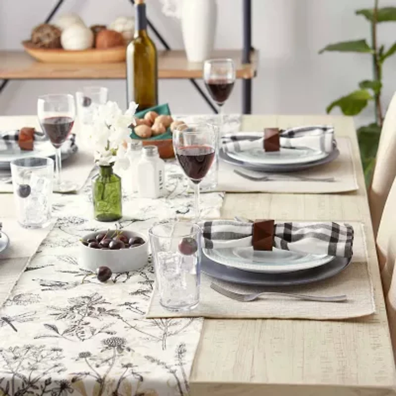 Design Imports Stone Eco-Friendly Chambray Fine Ribbed 6-pc. Placemat