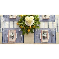 Design Imports French Blue Eco-Friendly Chambray Fine Ribbed 6-pc. Placemat