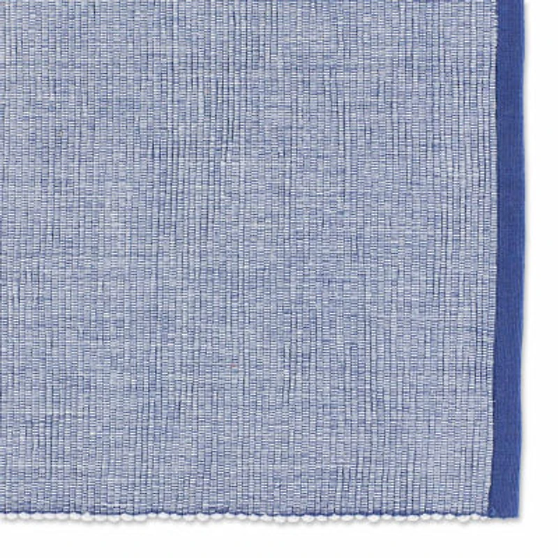 Design Imports French Blue Eco-Friendly Chambray Fine Ribbed 6-pc. Placemat