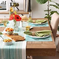 Design Imports Aqua Pvc Doubleframe 6-pc. Placemat