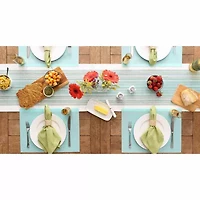 Design Imports Aqua Pvc Doubleframe 6-pc. Placemat