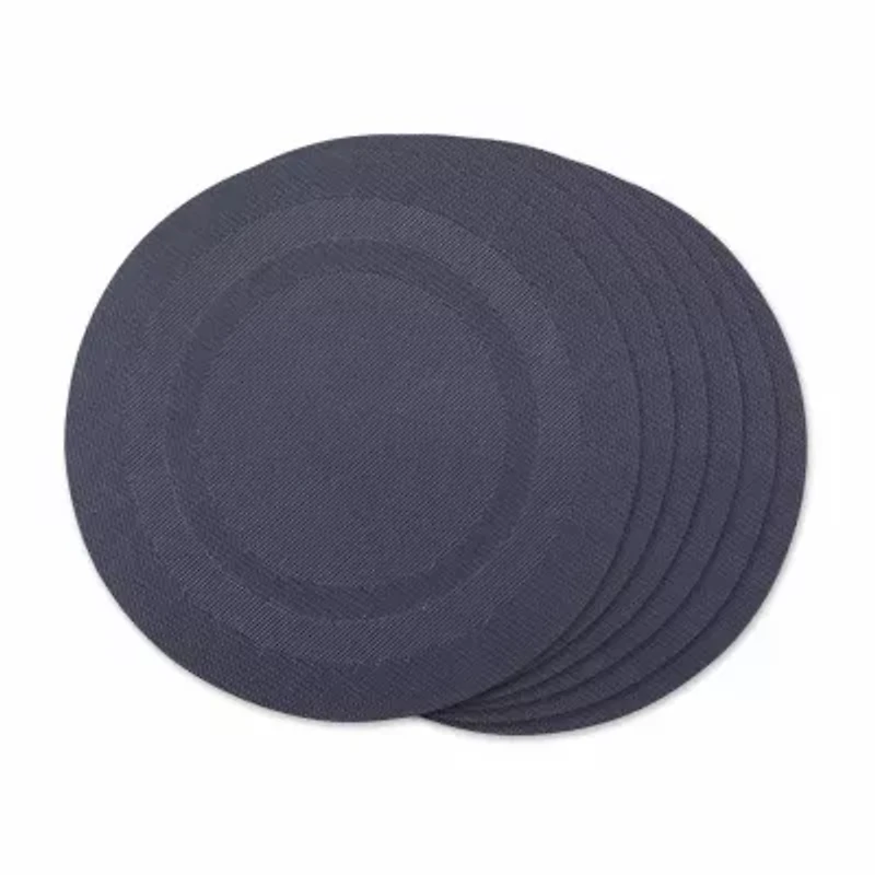 Design Imports Stonewash Blue Pvc Doubleframe 6-pc. Placemat