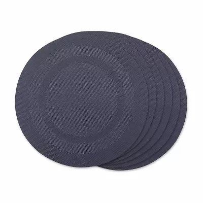 Design Imports Stonewash Blue  Pvc Doubleframe 6-pc. Placemat