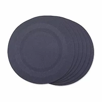 Design Imports Stonewash Blue  Pvc Doubleframe 6-pc. Placemat
