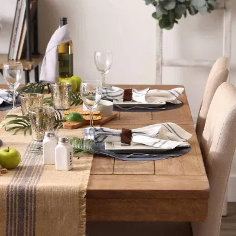 Design Imports Stonewash Blue  Pvc Doubleframe 6-pc. Placemat