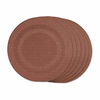 Design Imports Cinnamon  Pvc Doubleframe 6-pc. Placemat