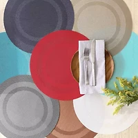 Design Imports Cinnamon  Pvc Doubleframe 6-pc. Placemat
