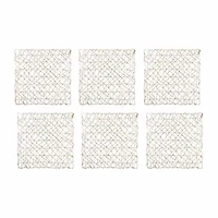 Design Imports Gold Woven Paper Square 6-pc. Placemat