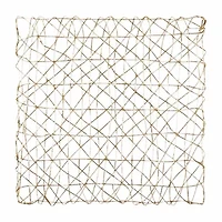 Design Imports Gold Woven Paper Square 6-pc. Placemat