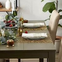 Design Imports Gold Woven Paper Square 6-pc. Placemat