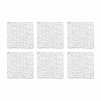 Design Imports Silver Woven Paper Square 6-pc. Placemat