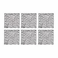 Design Imports Black Woven Paper Square 6-pc. Placemat