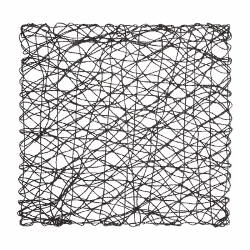 Design Imports Black Woven Paper Square 6-pc. Placemat