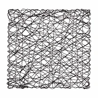 Design Imports Black Woven Paper Square 6-pc. Placemat