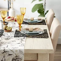 Design Imports Black Woven Paper Square 6-pc. Placemat