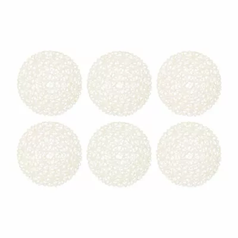Design Imports Off-White Woven Paper 6-pc. Placemat