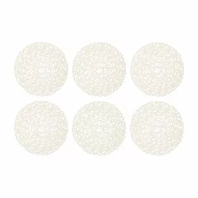 Design Imports Off-White Woven Paper 6-pc. Placemat