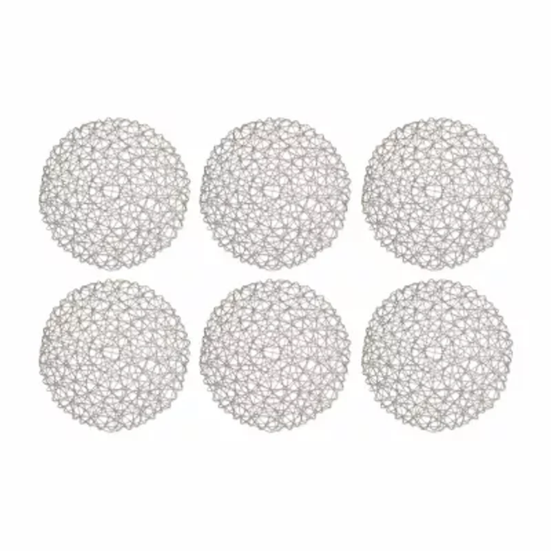 Design Imports Gray Woven Paper 6-pc. Placemat