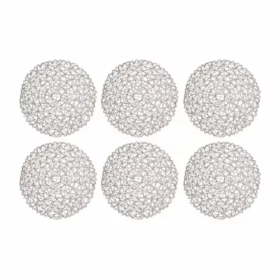 Design Imports Gray Woven Paper 6-pc. Placemat
