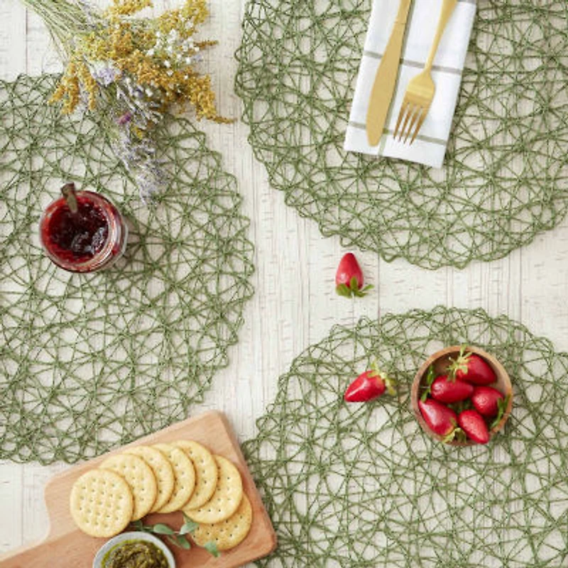 Design Imports Artichoke Woven Paper 6-pc. Placemat