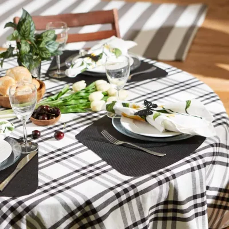 Design Imports Black Solid  Table 6-pc. Placemat