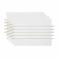 Design Imports White/Stone Stripe Tassel  Set/4 4-pc. Placemat