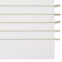 Design Imports White/Stone Stripe Tassel  Set/4 4-pc. Placemat