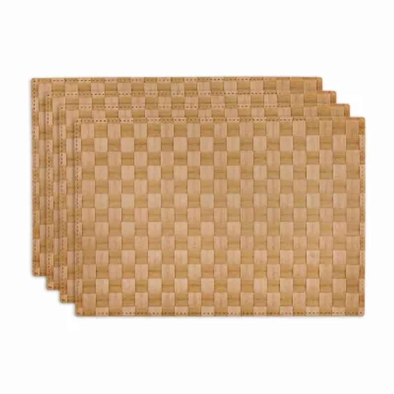 Design Imports Natural Basketweave Rectangle Woven 4-pc. Placemat