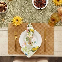 Design Imports Natural Basketweave Rectangle Woven 4-pc. Placemat