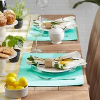 Design Imports Aqua Ribbed 6-pc. Placemat