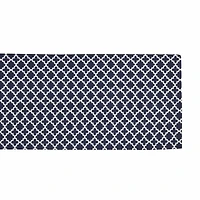 Design Imports Nautical Blue Lattice Table Runner