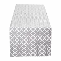 Design Imports Gray Lattice Table Runner