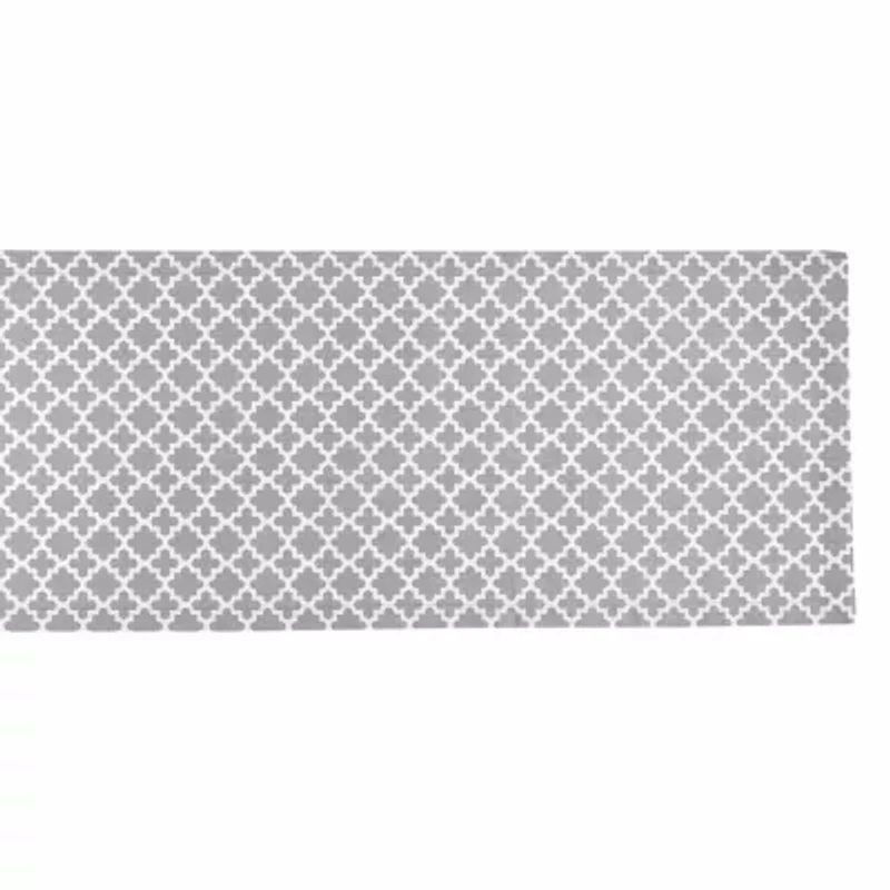 Design Imports Gray Lattice Table Runner