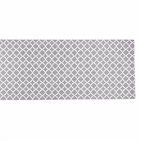 Design Imports Gray Lattice Table Runner