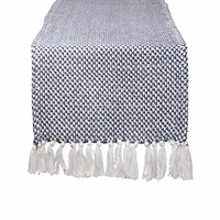 Design Imports French Blue Woven Table Runner