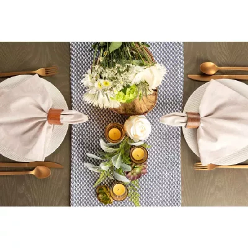 Design Imports French Blue Woven Table Runner