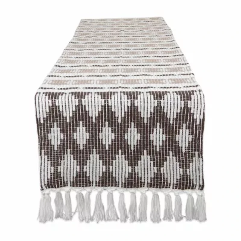 Design Imports Colby Southwest Dark Brown/Stone Table Runner