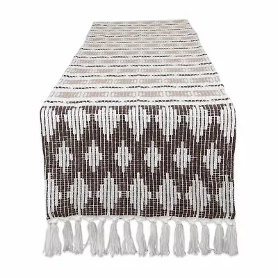 Design Imports Colby Southwest Dark Brown/Stone Table Runner