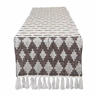 Design Imports Colby Southwest Dark Brown/Stone Table Runner