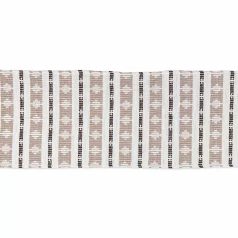 Design Imports Colby Southwest Dark Brown/Stone Table Runner