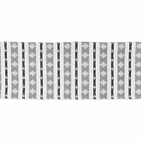 Design Imports Black/Gray Colby Southwest Table Runner