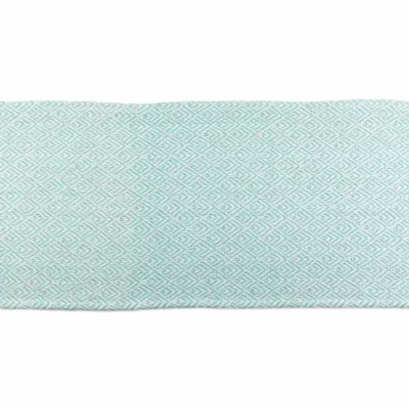 Design Imports Aqua Diamond Table Runner