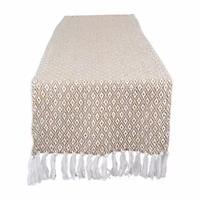 Design Imports Stone Mini Diamond Table Runner