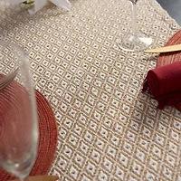 Design Imports Stone Mini Diamond Table Runner